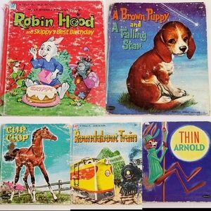 Tell-A-Tale Picture Book Lot- Vintage Children's Books- 1950-1970s